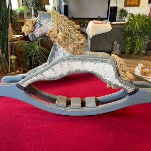 Vtg Handmade Rocking Horse